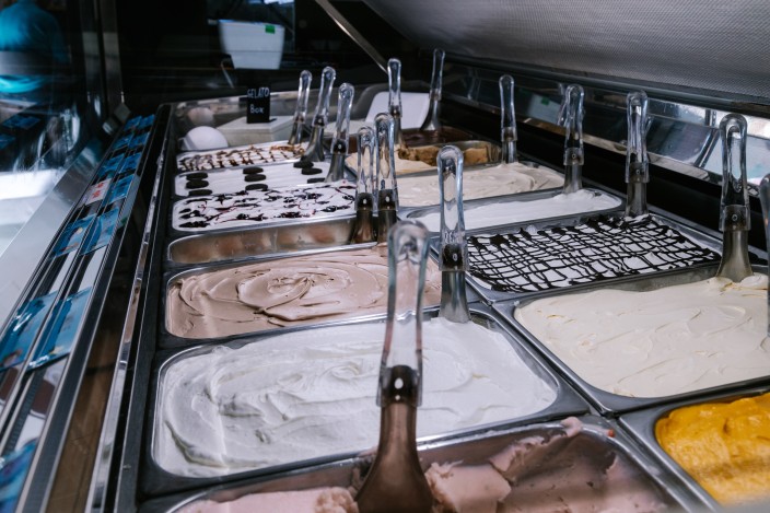 Lukas und seine Familie produzieren die Gelati mit Leidenschaft.