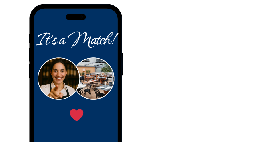 Smartphone Screen mit einem Perfect Match